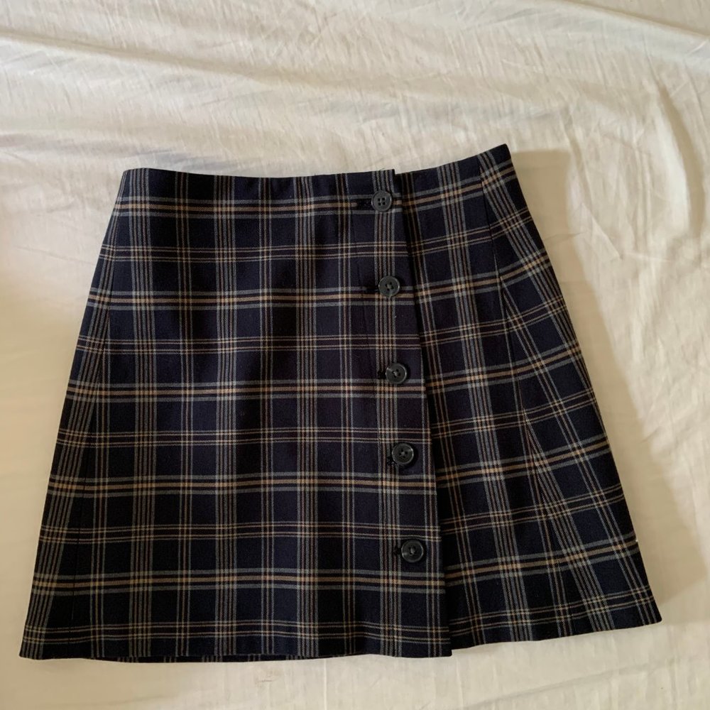 Aritzia Sunday Best Check Schoolgirl Skirt XS 0